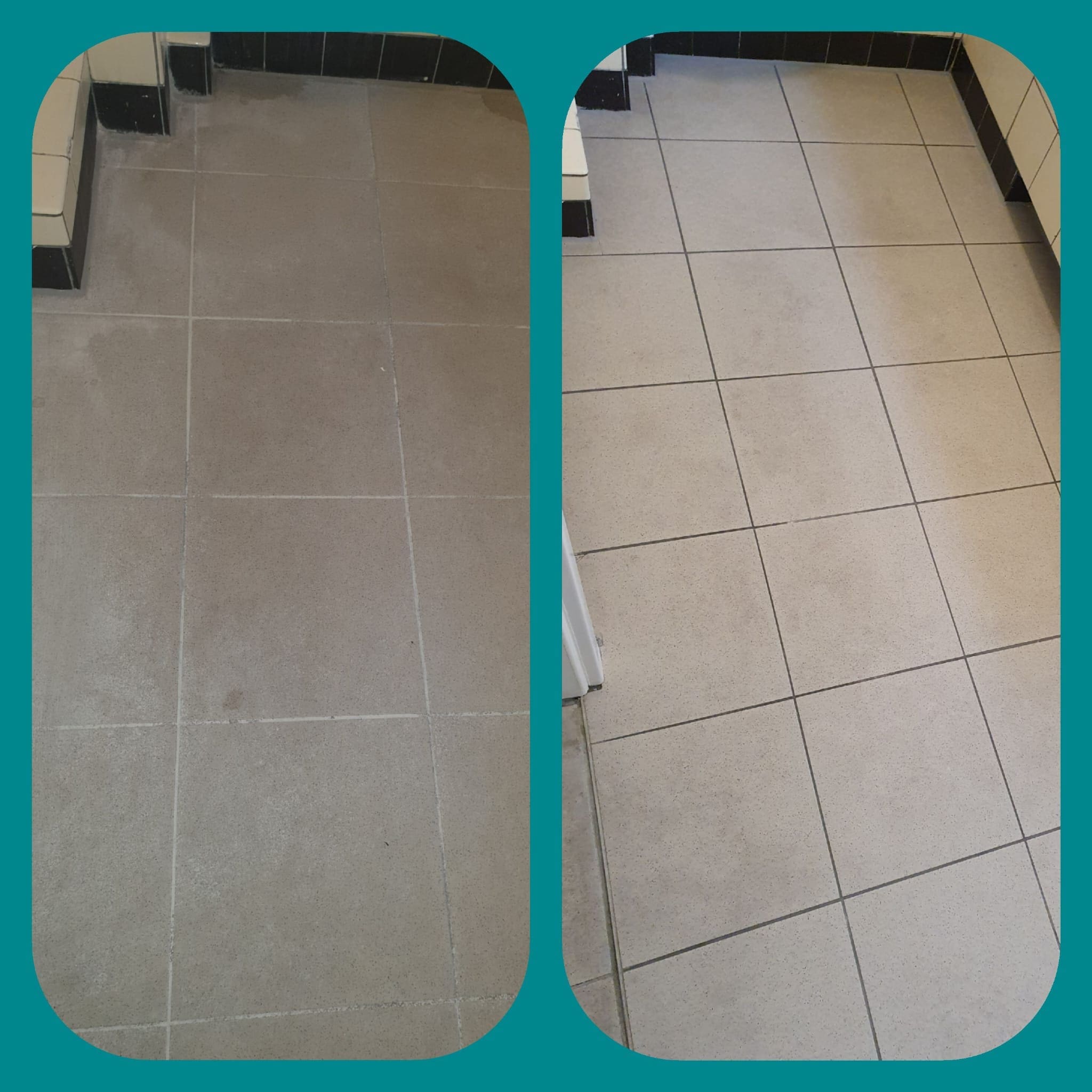 Boden Fliesen verschmutzt mit Ciment